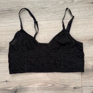 Free People Intimately Black Lace Bralette